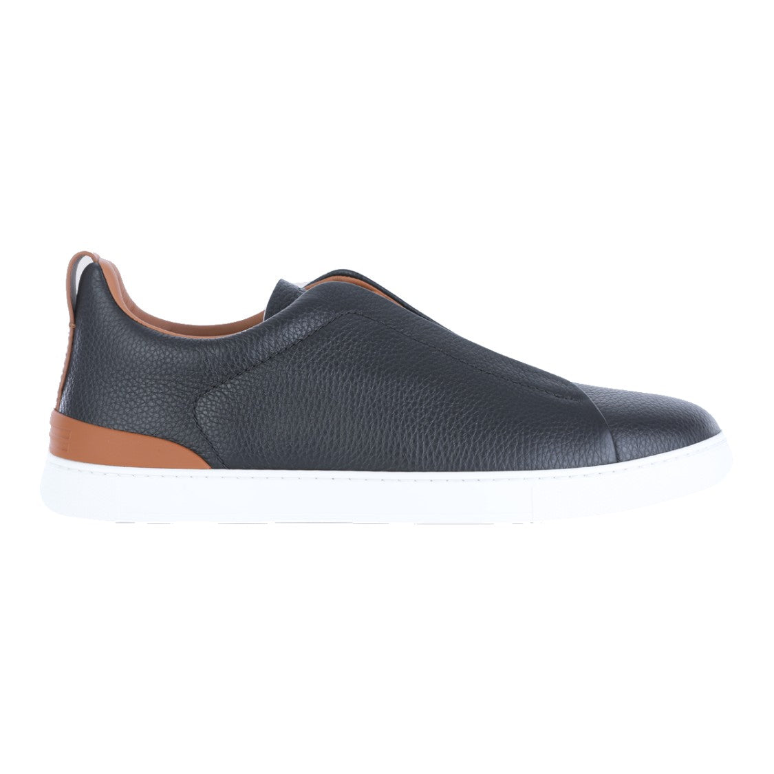 Zegna Textured Hidden-Lace Slip-On Sneakers