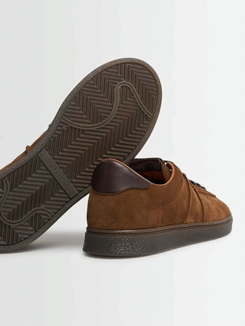 Buttero Low-Top Suede Sneakers With Textured Rubber Sole