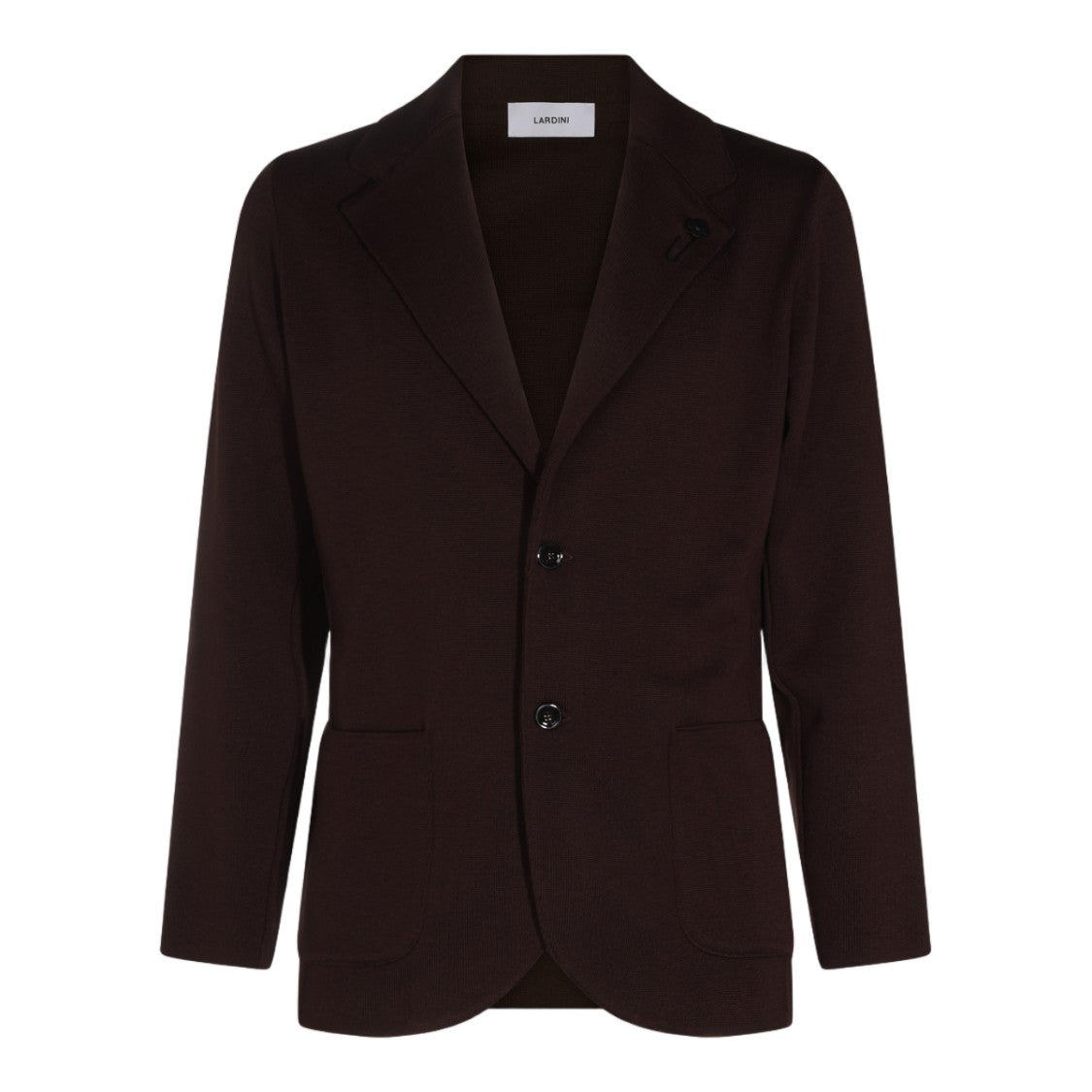 Lardini Classic Tailored Jacket With Floral Lapel Pin Detail