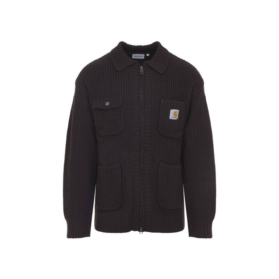 Carhartt Wip Palisander Brown Chrone Knit Jacket