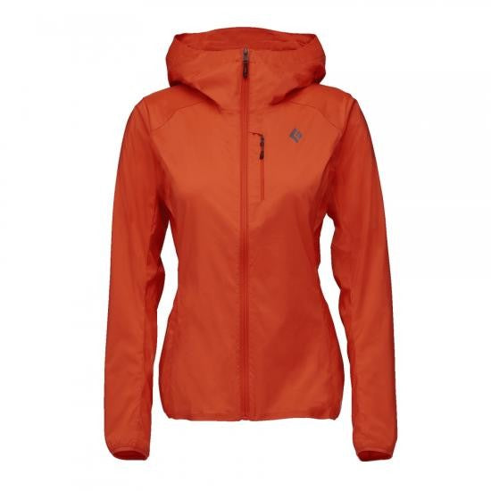 Black Diamond Lightweight Hooded Jacket With Streamlined Silhouette
