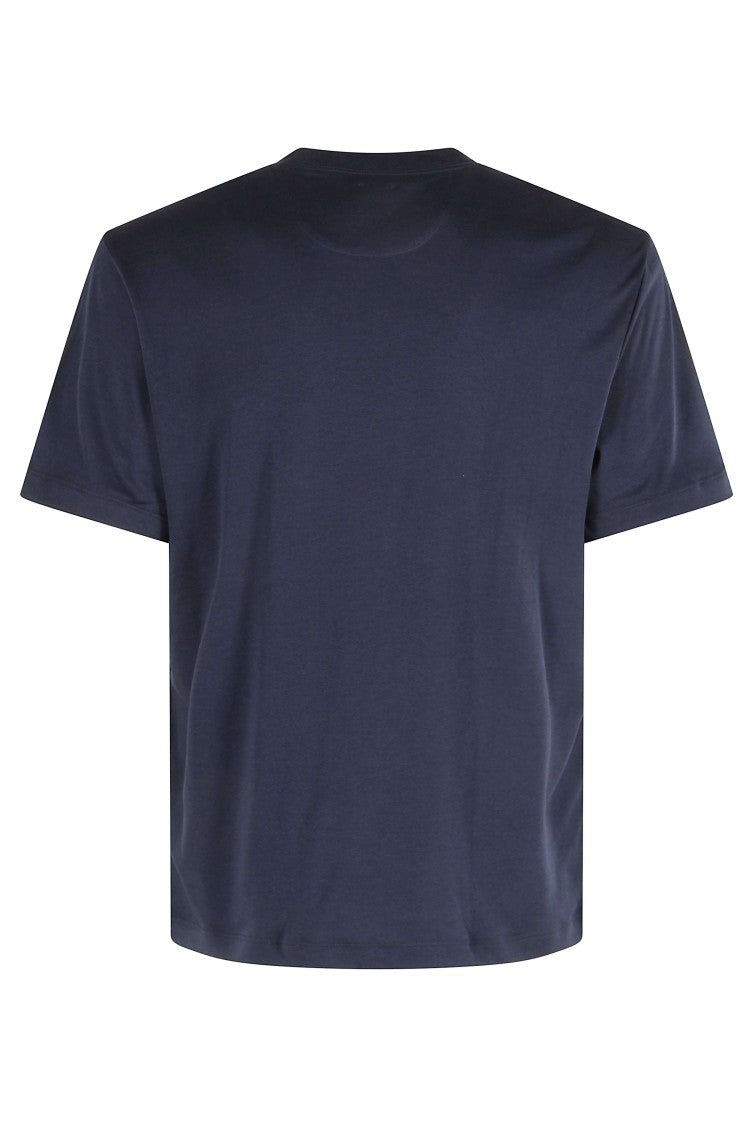 Eleventy Crew Neck T-Shirt With Hems