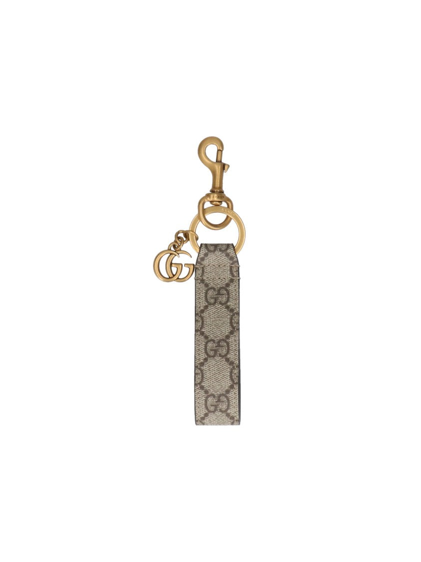Gucci "Ophidia" Keychain – Beige