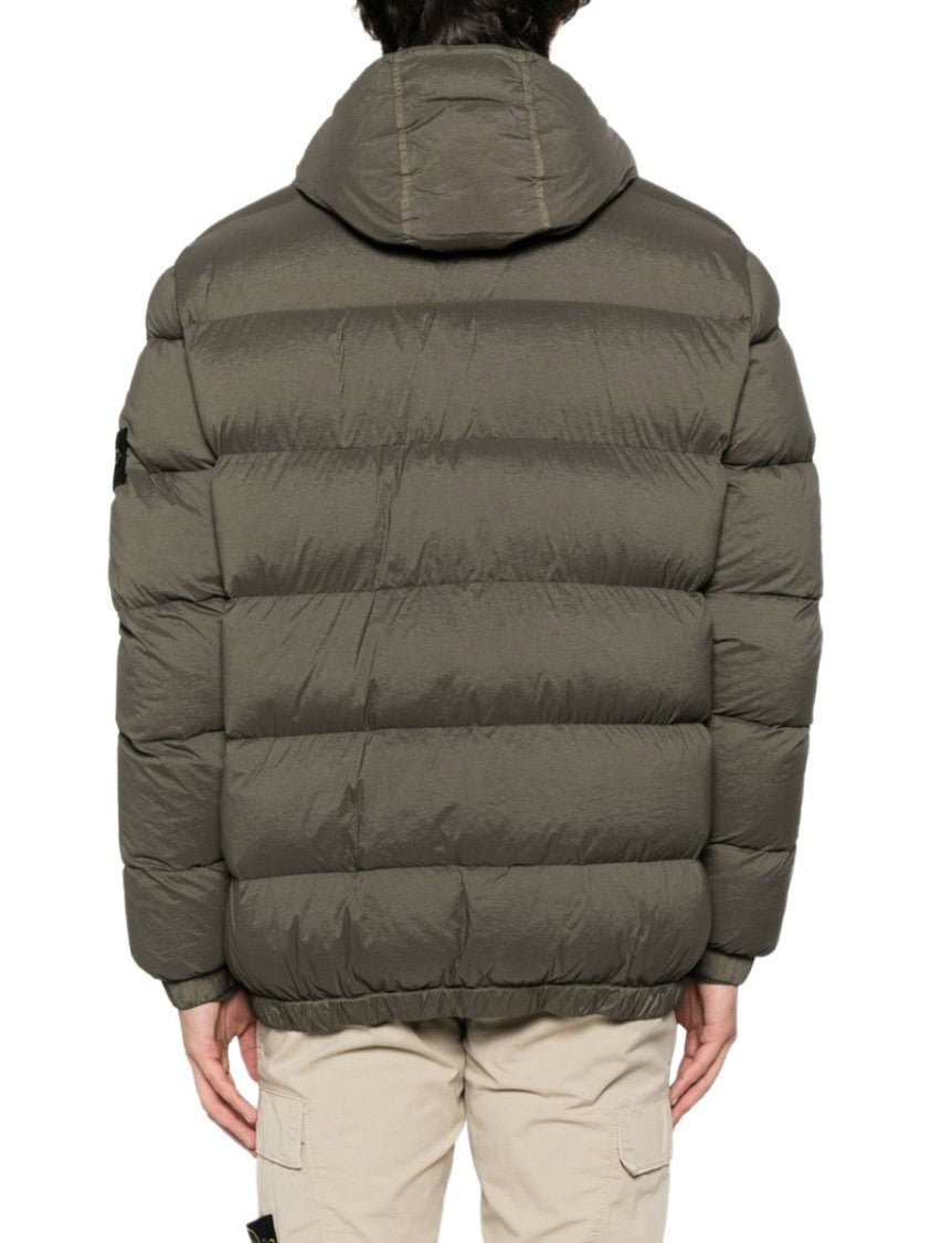 Stone Island Brown Quilted Down Jacket