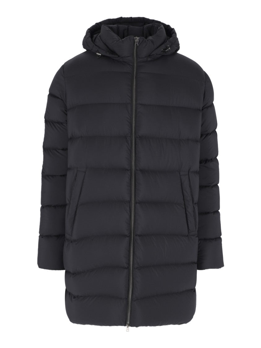 Herno Black Hooded Padded Jacket