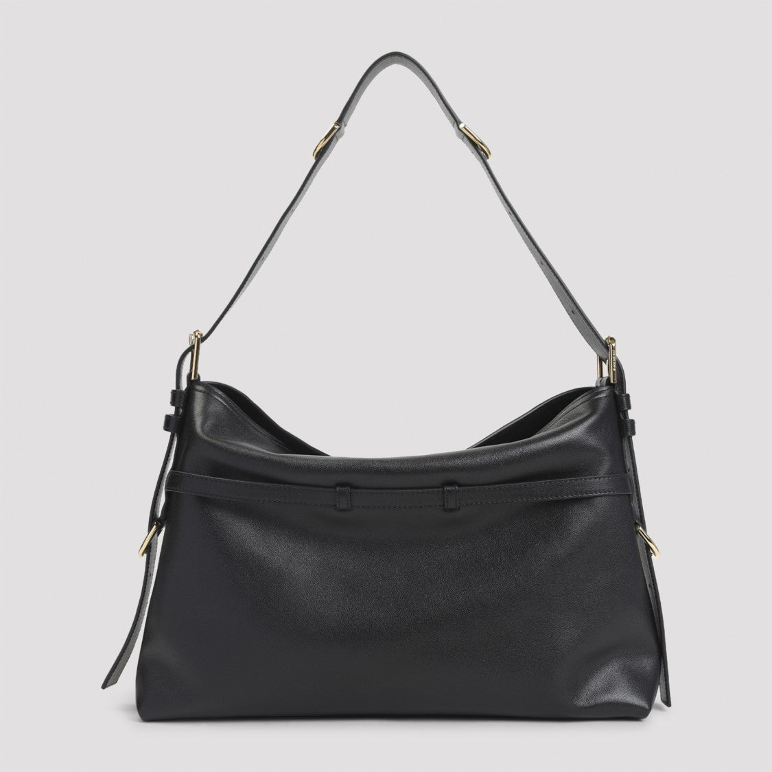 Givenchy Black Leather Handbag With Decorative Straps