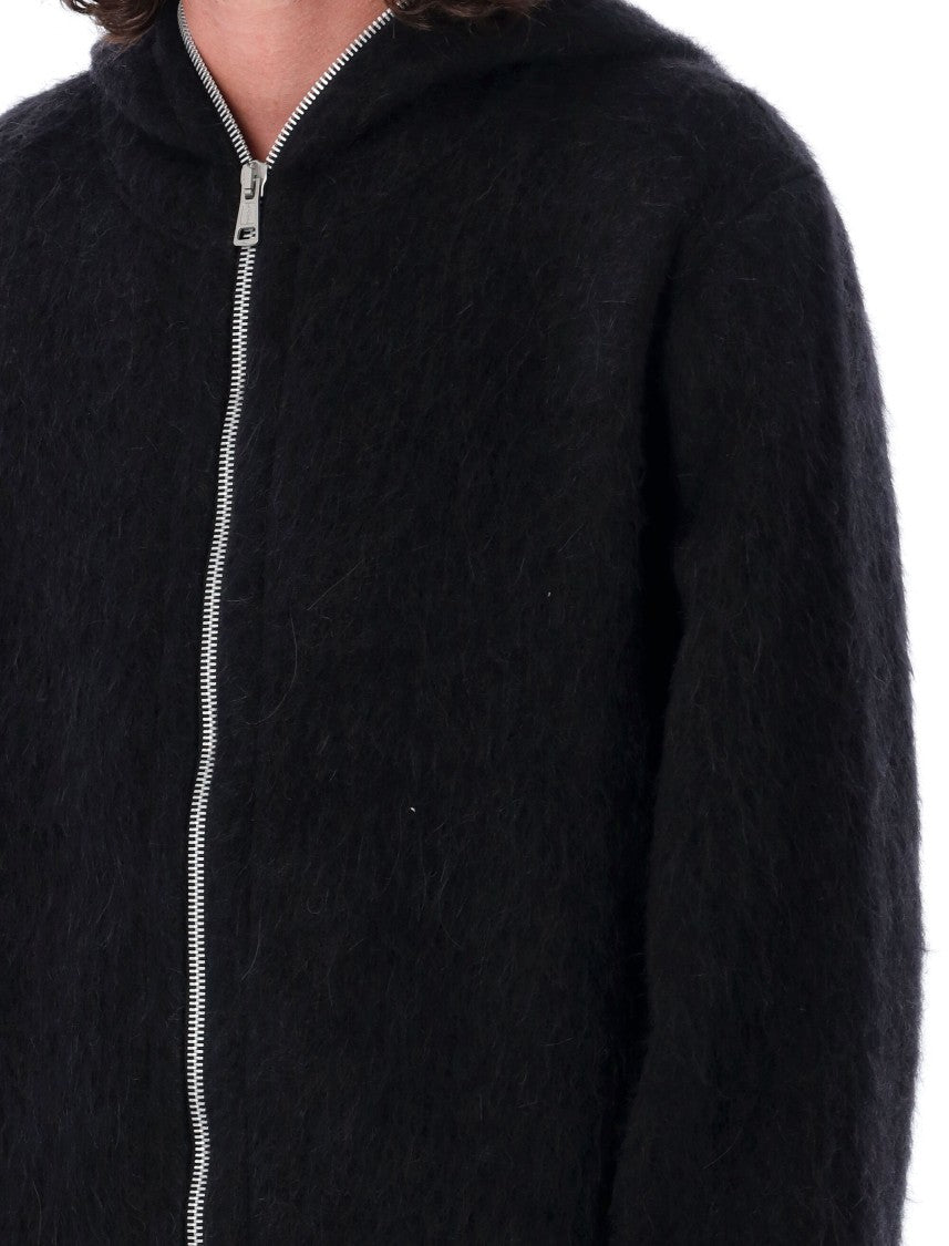 Our Legacy Textured Black Full Zip Hoodie