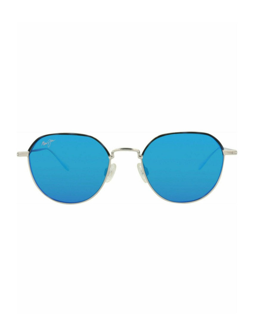 Maui Jim Round-Frame Titanium Sunglasses