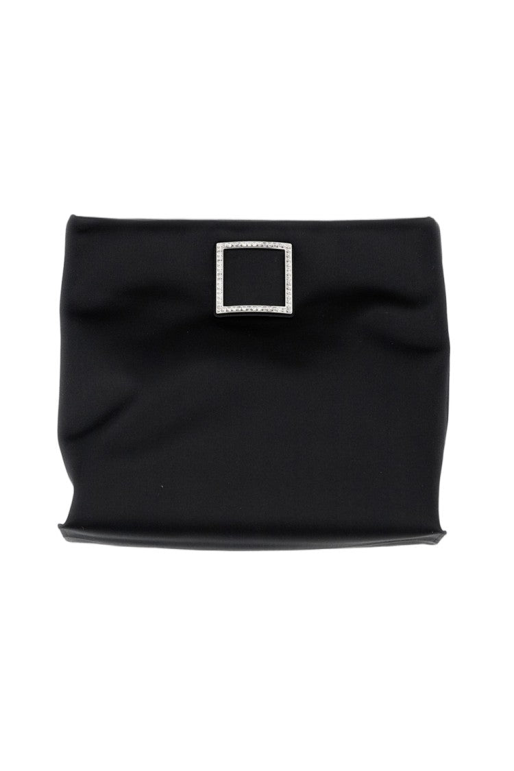 Roger Vivier Rectangular Clutch Bag With Subtle Gathered Detail