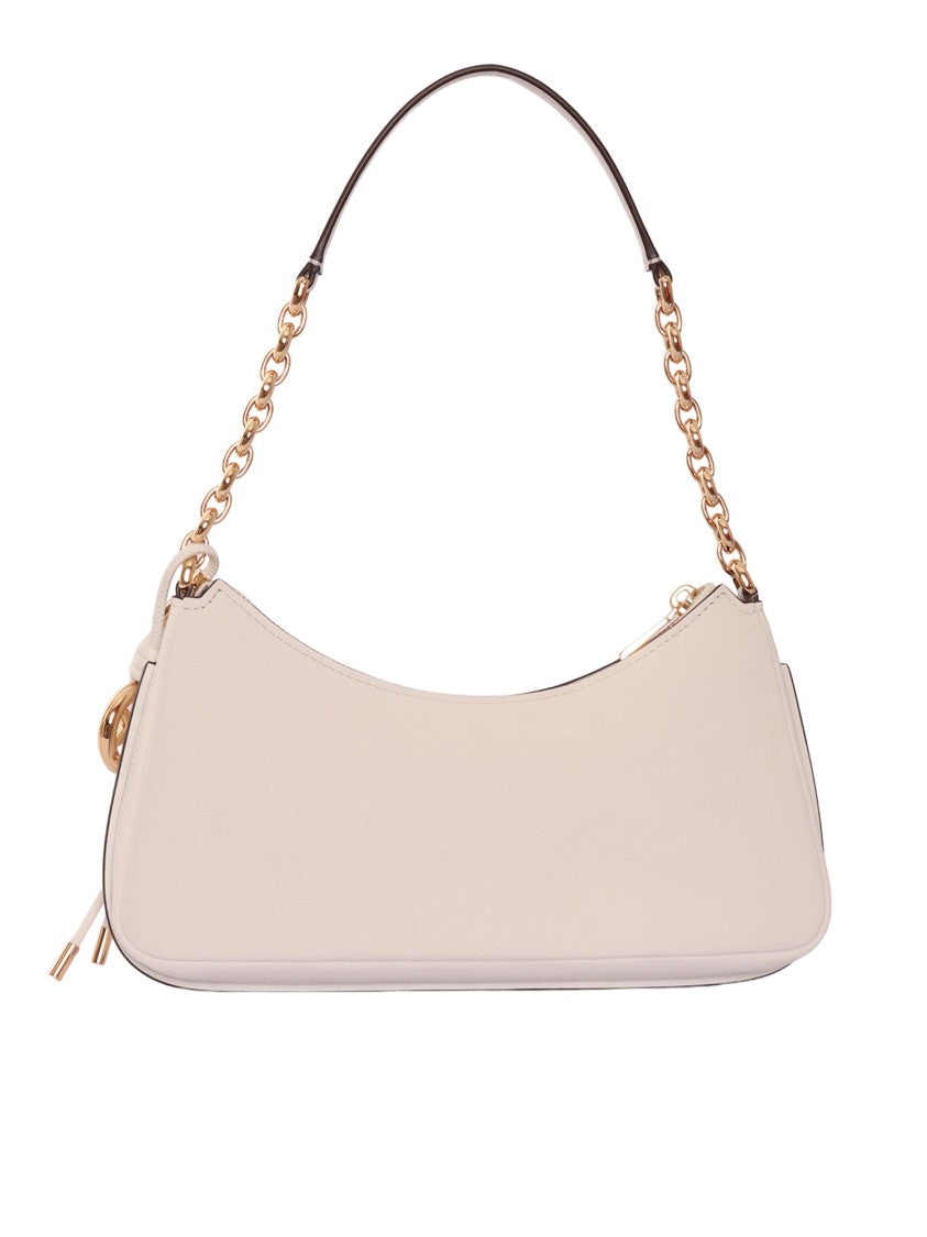 Michael Kors Medium Cow Leather Pouchette With Gold Chain Detail