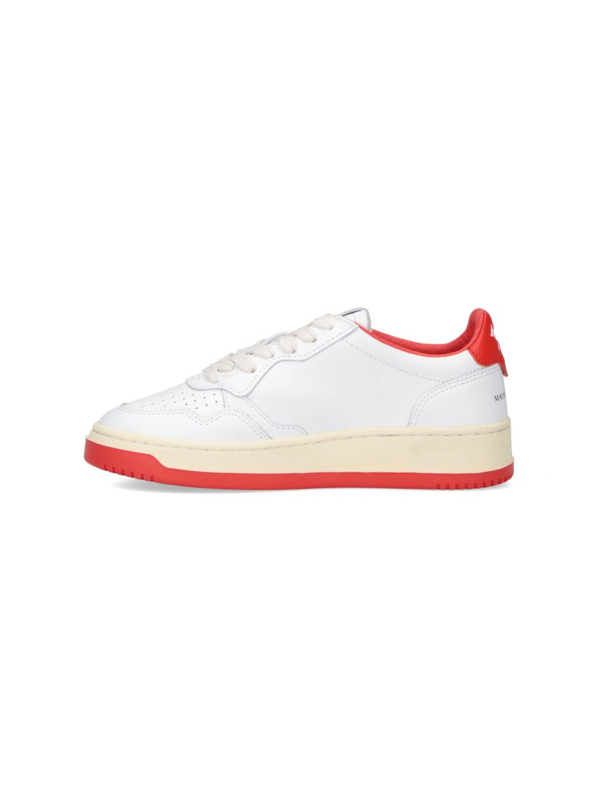 Autry White Leather "Medialist" Sneakers