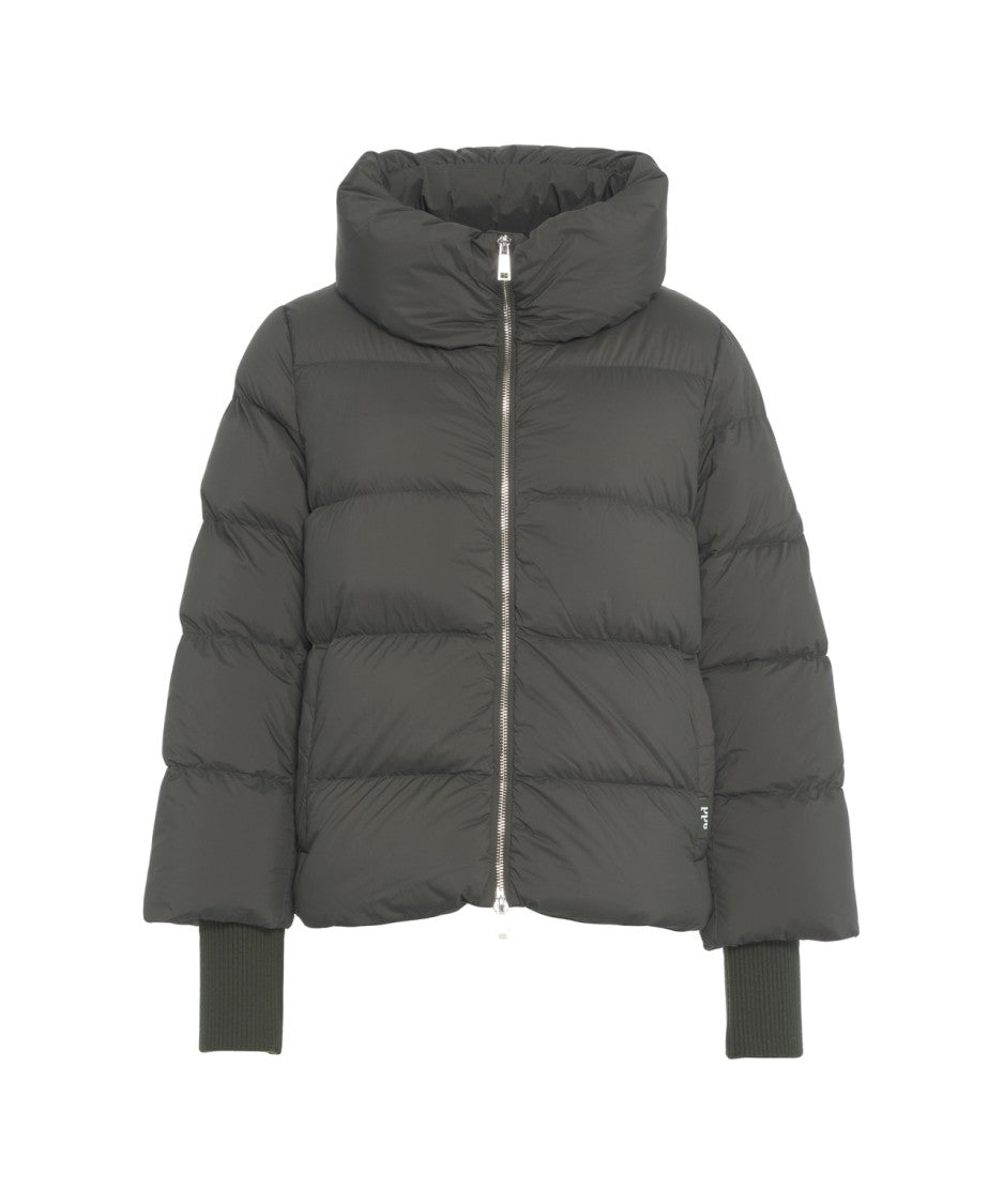 Add Matte Finish Short Puffer Jacket