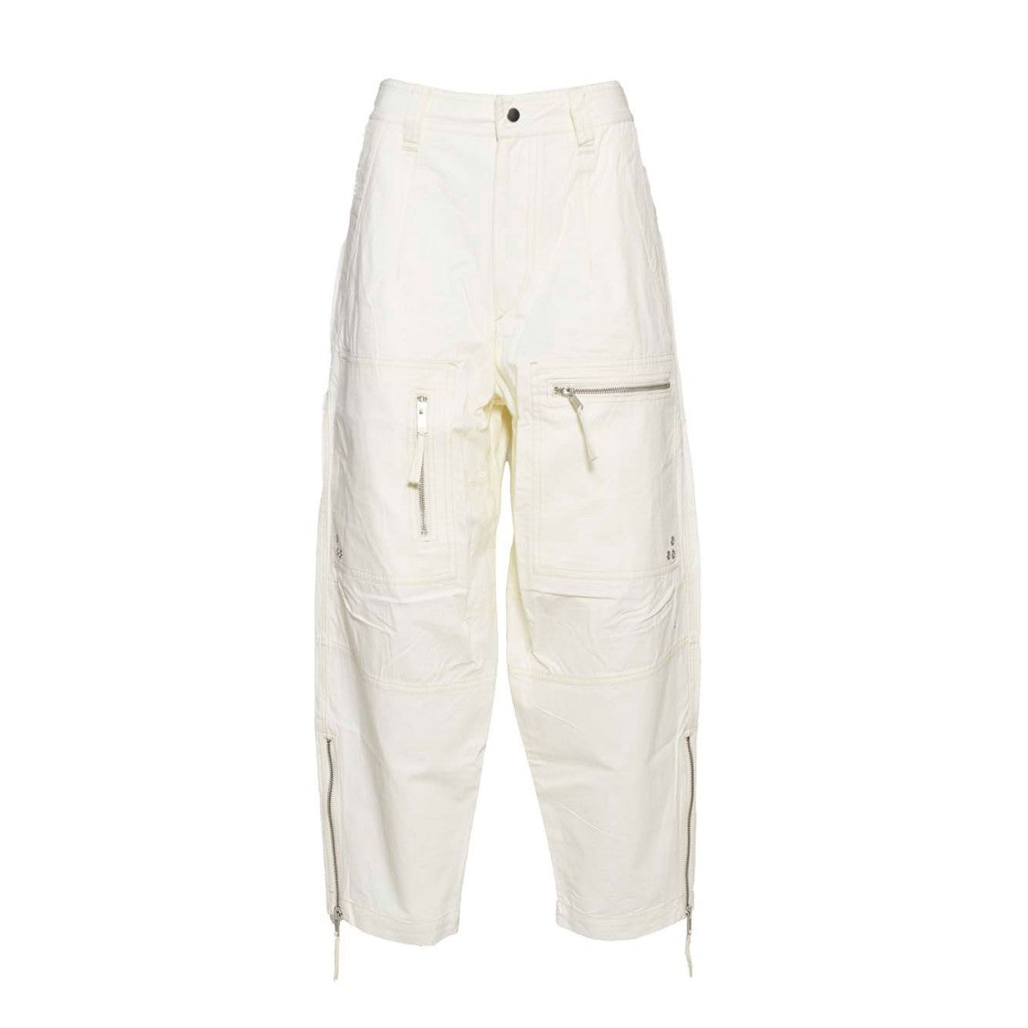 Isabel Marant Étoile Kelvin Cargo Pants In White Cotton