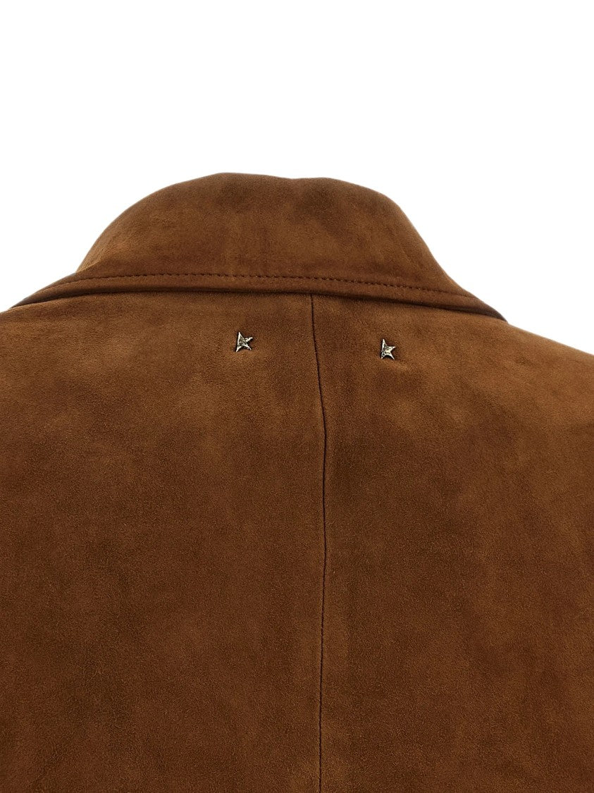 Golden Goose Brown Suede Journey Blazer