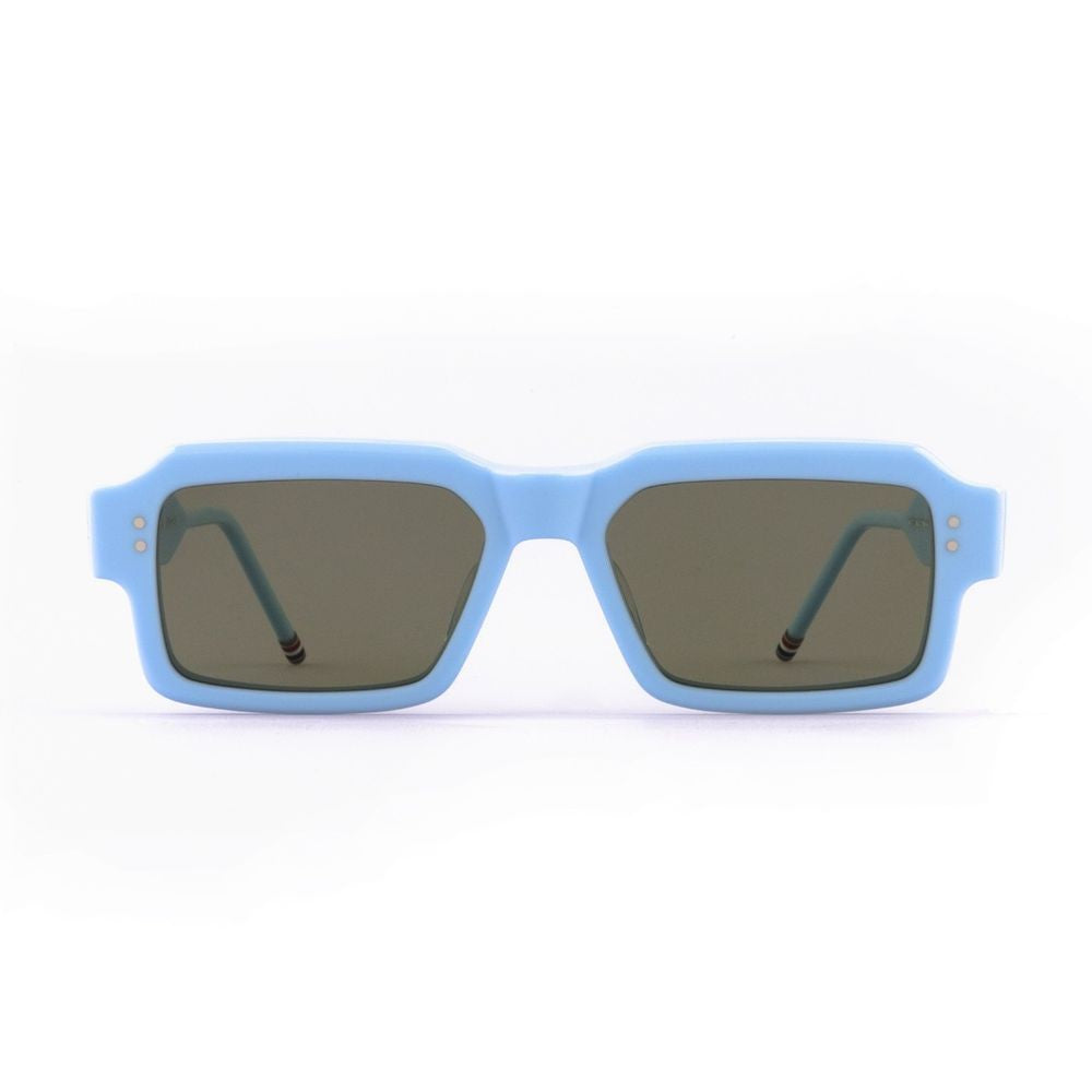 Thom Browne Ues924a - G0002 Rectangular Turquoise Acetate Sunglasses