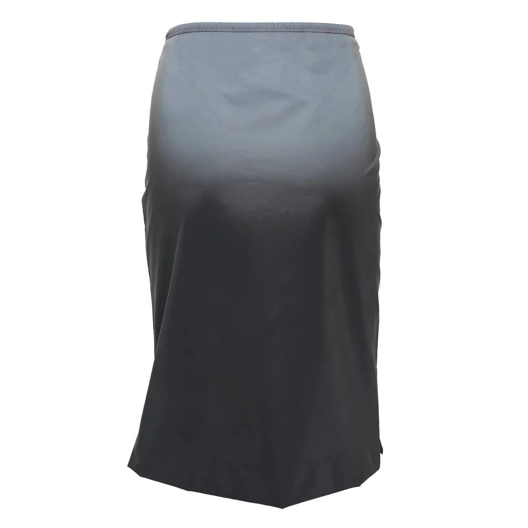 Alexander Wang Reflective Mid-Rise Midi Skirt