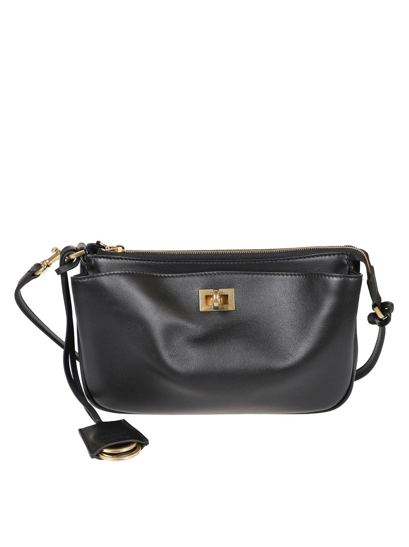 Balenciaga Compact Black Leather Bag