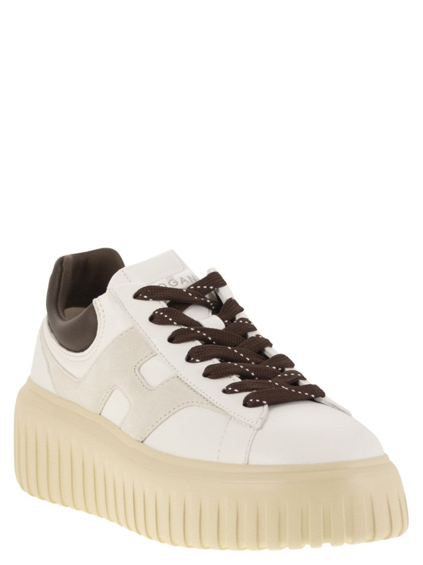 Hogan H-Stripes Leather Trainers