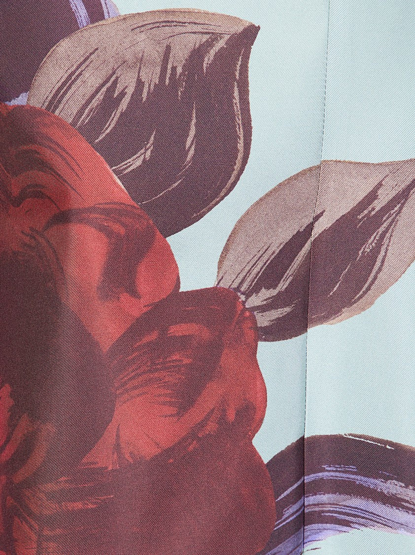 La Double J Silk Maxi Dress With Colorful Print