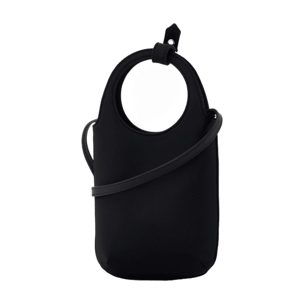 Courrèges Slim Holy Handbag - Satin - Black