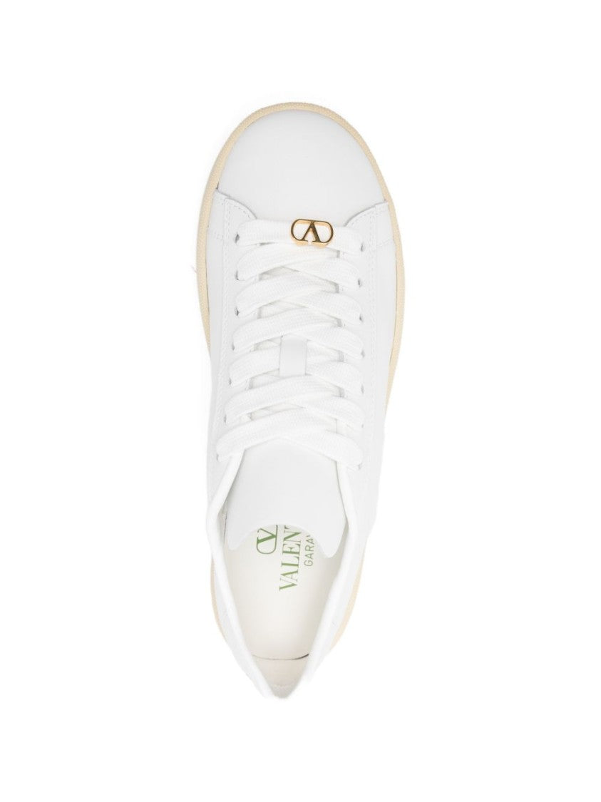 Valentino Garavani Minimalist White Flat Sneakers