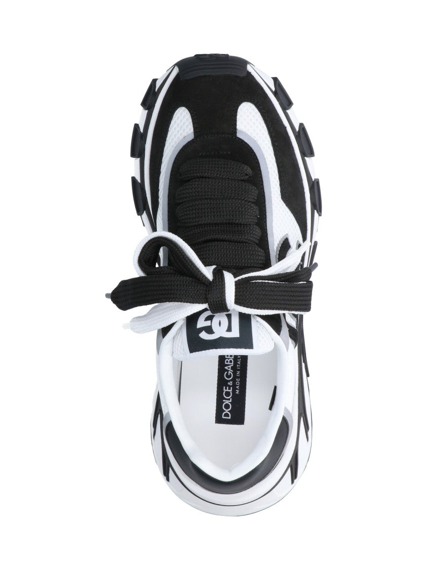 Dolce & Gabbana White Dg Country Road Leather Sneakers