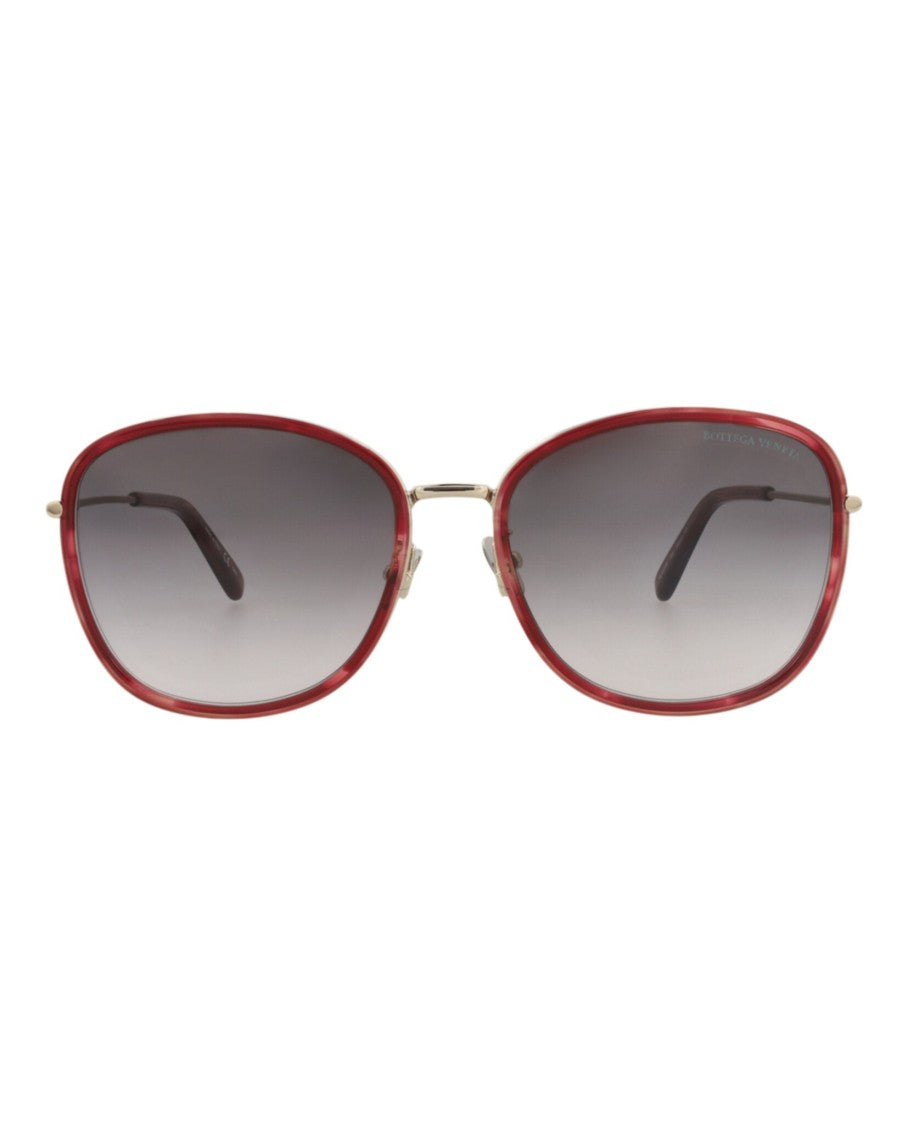 Bottega Veneta Round-Frame Acetate Sunglasses