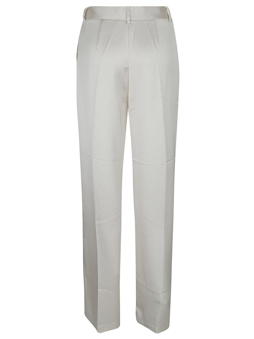 The Andamane High-Waisted Satin Trousers With Tailored Silhouette