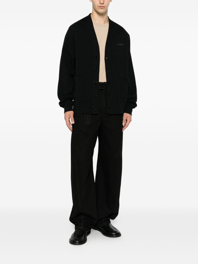 Givenchy Black V-Neck Button-Down Cardigan