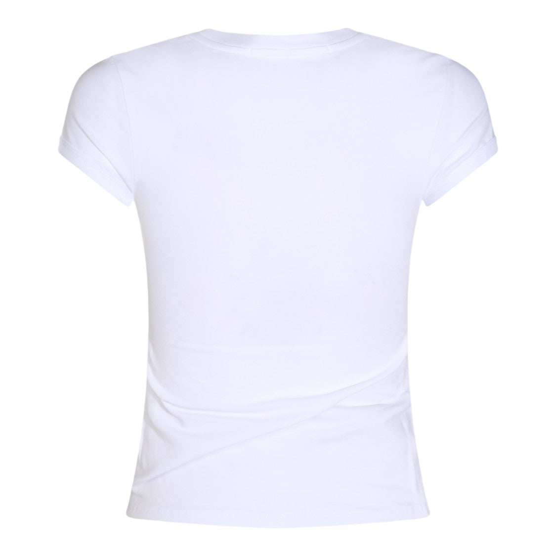 Alexander Wang White Glittery Cherry Fitted T-Shirt