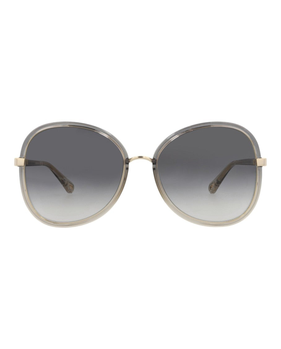 Chloé Round-Frame Injection Sunglasses