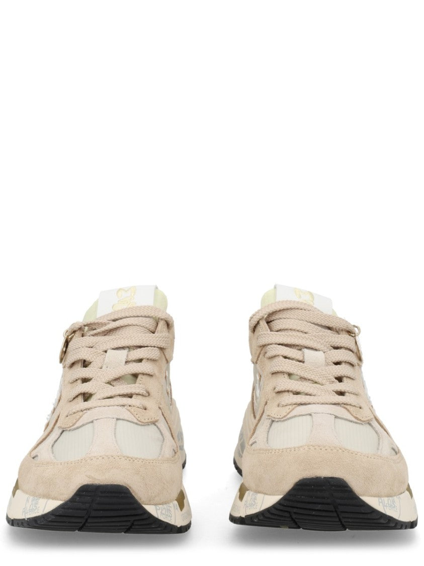 Premiata Mased 8116 Metallic Accent Leather Sneakers