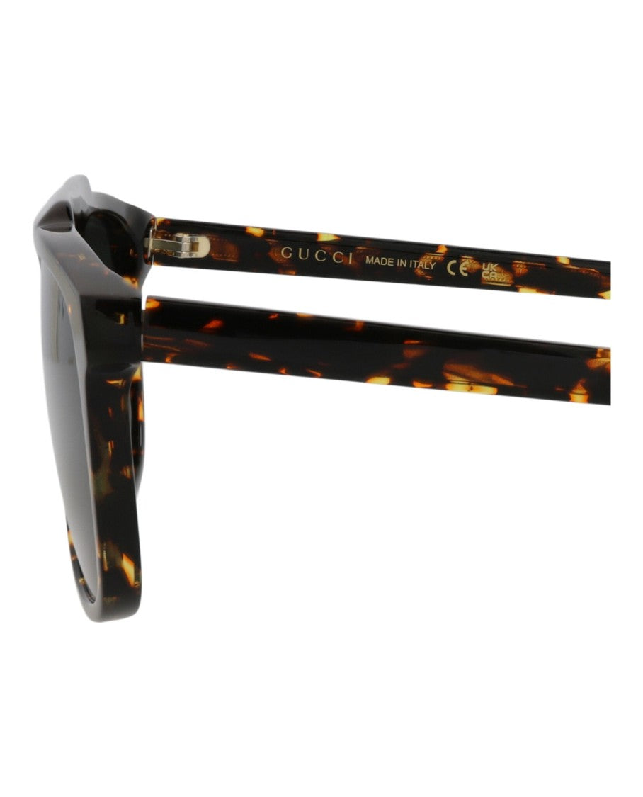Gucci Aviator-Frame Acetate Sunglasses With Tortoiseshell Pattern