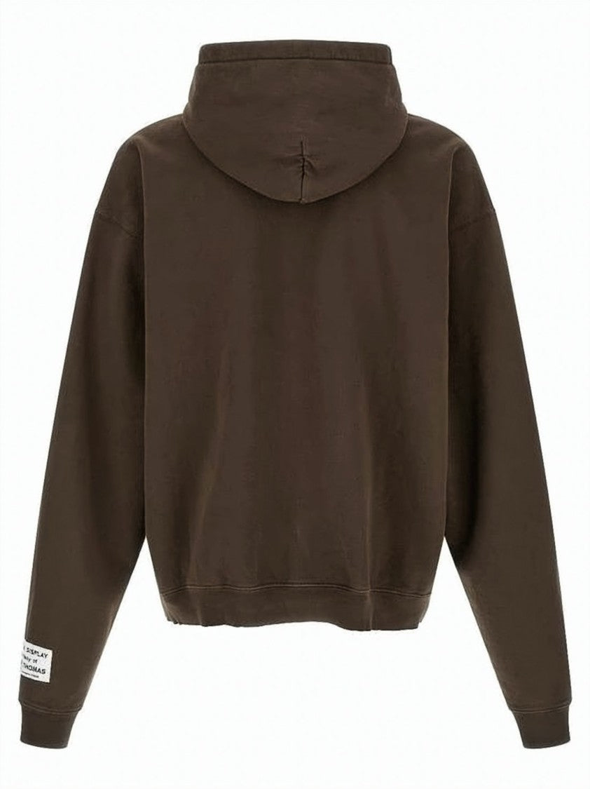 Gallery Dept. Relaxed Fit Brown Hoodie With Artistic Accents