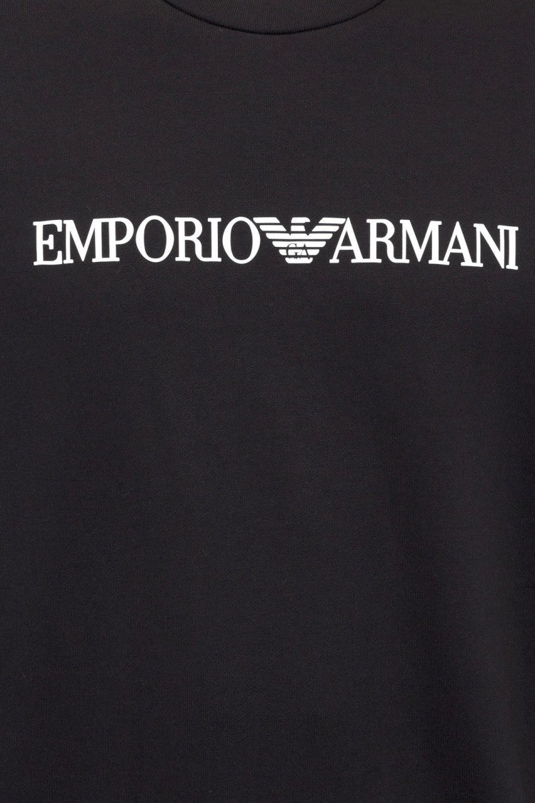 Emporio Armani Black Crewneck Sweatshirt