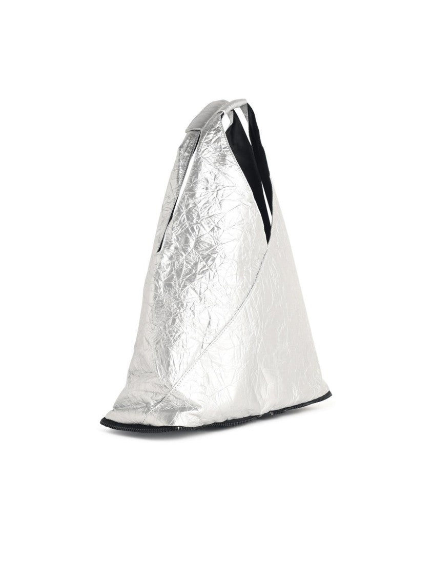Mm6 By Maison Margiela Silver 'Japanese' Polyurethane Bag