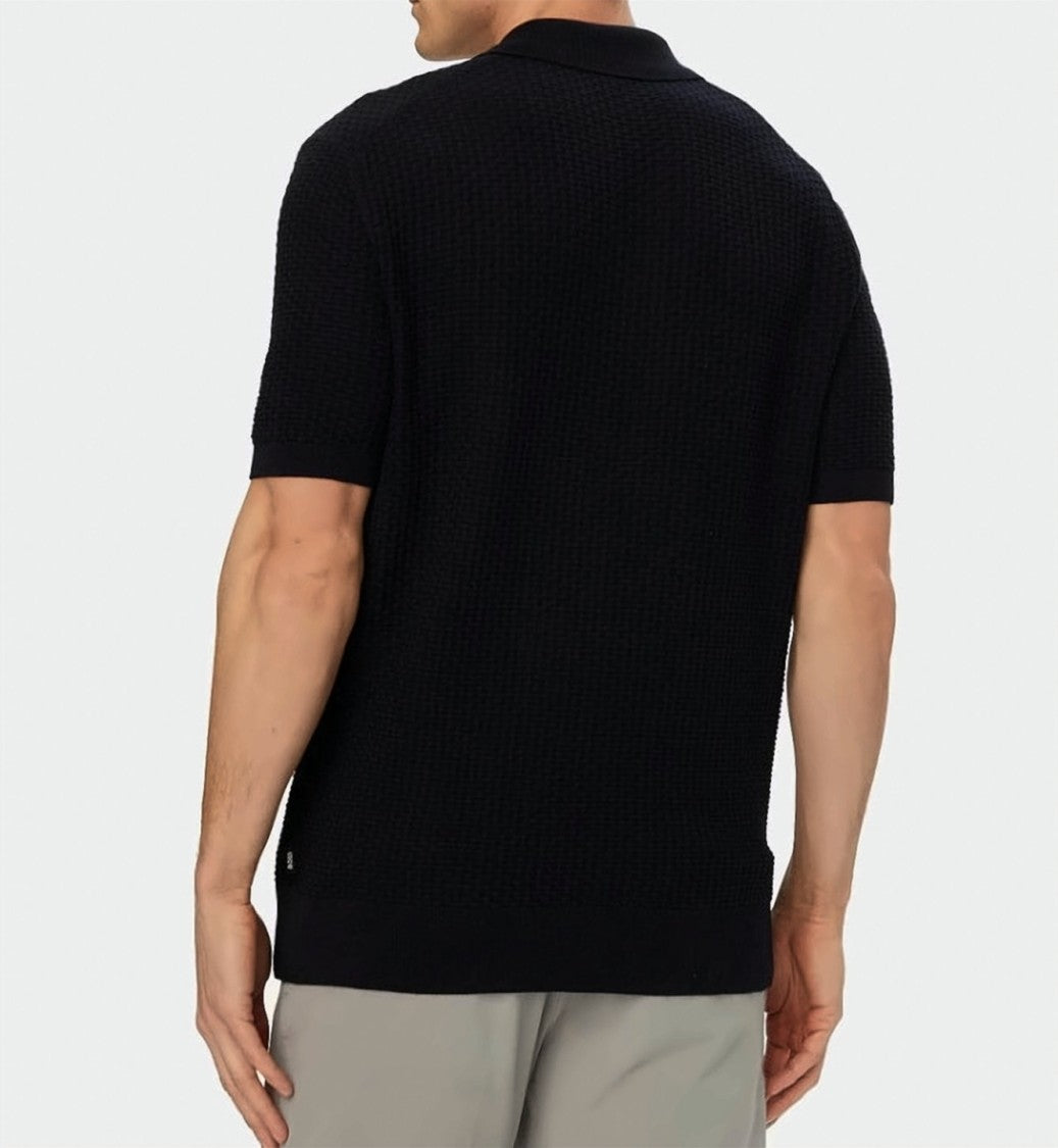 Boss Blue Natalo Micro Fabric Polo Shirt