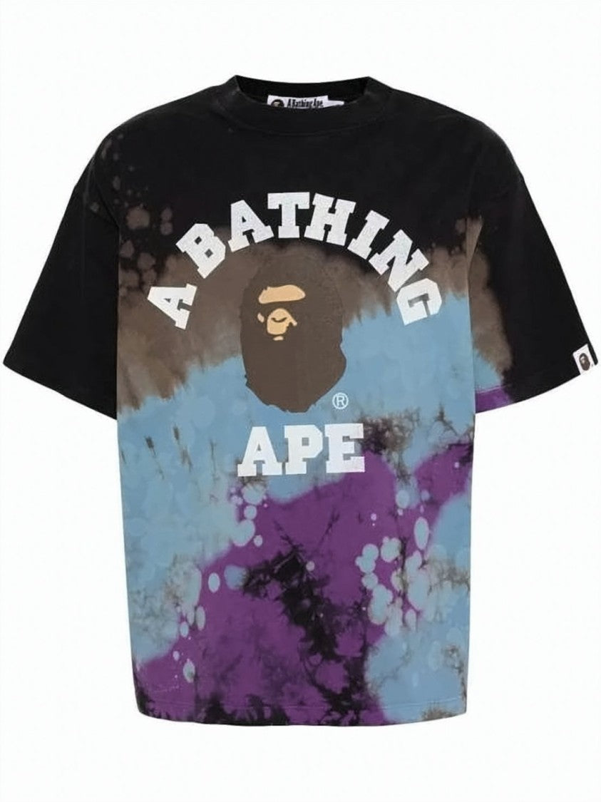 Bape Tie-Dye Graphic T-Shirt