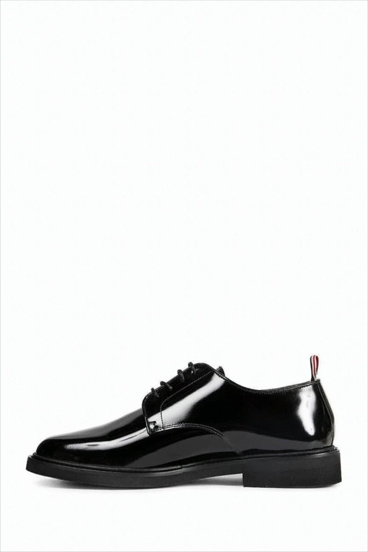 Thom Browne Polished Leather Dress Shoes With Classic Lace-Up Design