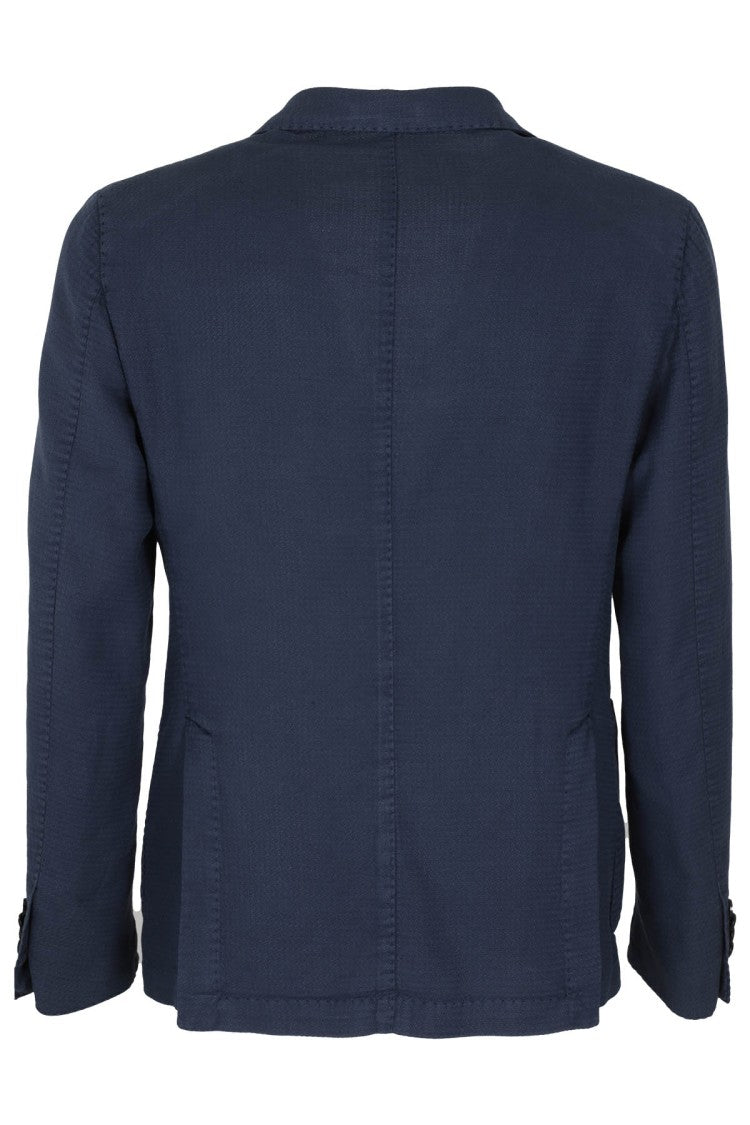 L.B.M. Tailored Blue Jacket With Pointed Lapels