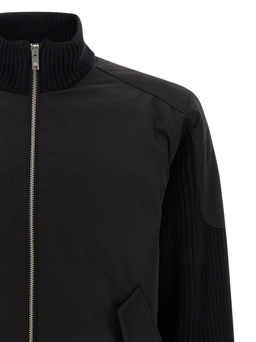 Moose Knuckles 'Magnus Knit Hybrid' Bomber Jacket