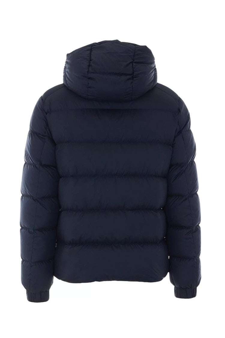 Add Navy Hooded Puffer Jacket