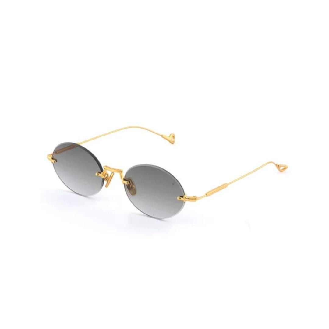 Eyepetizer Met C.4-25 Rimless Oval Sunglasses With Gold-Tone Detailing