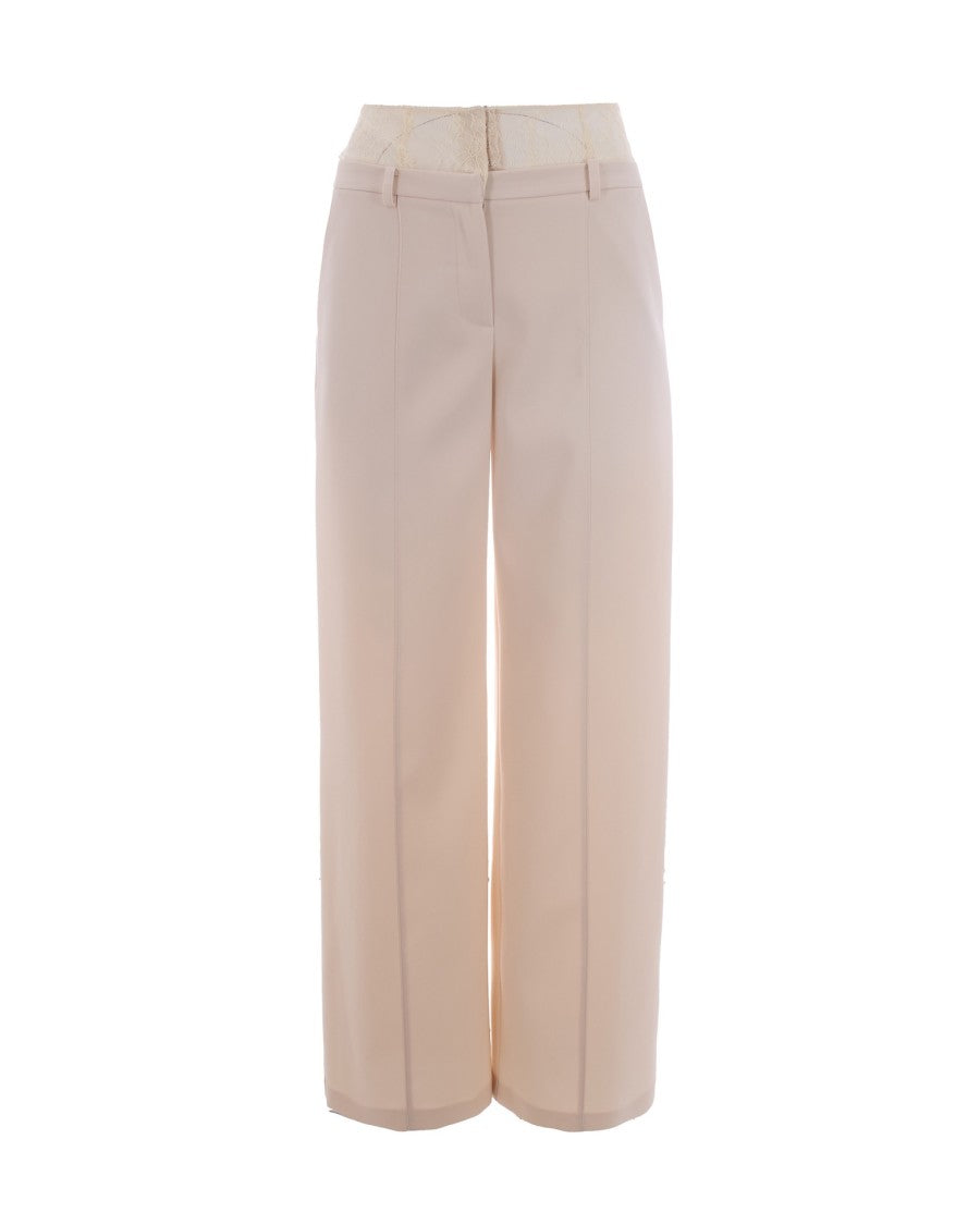 Patrizia Pepe Wide-Leg Trousers With High Waist