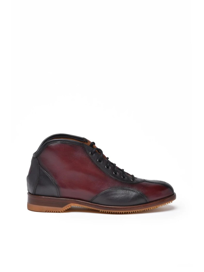 Botti 1913 Red Leather Chukka Boots