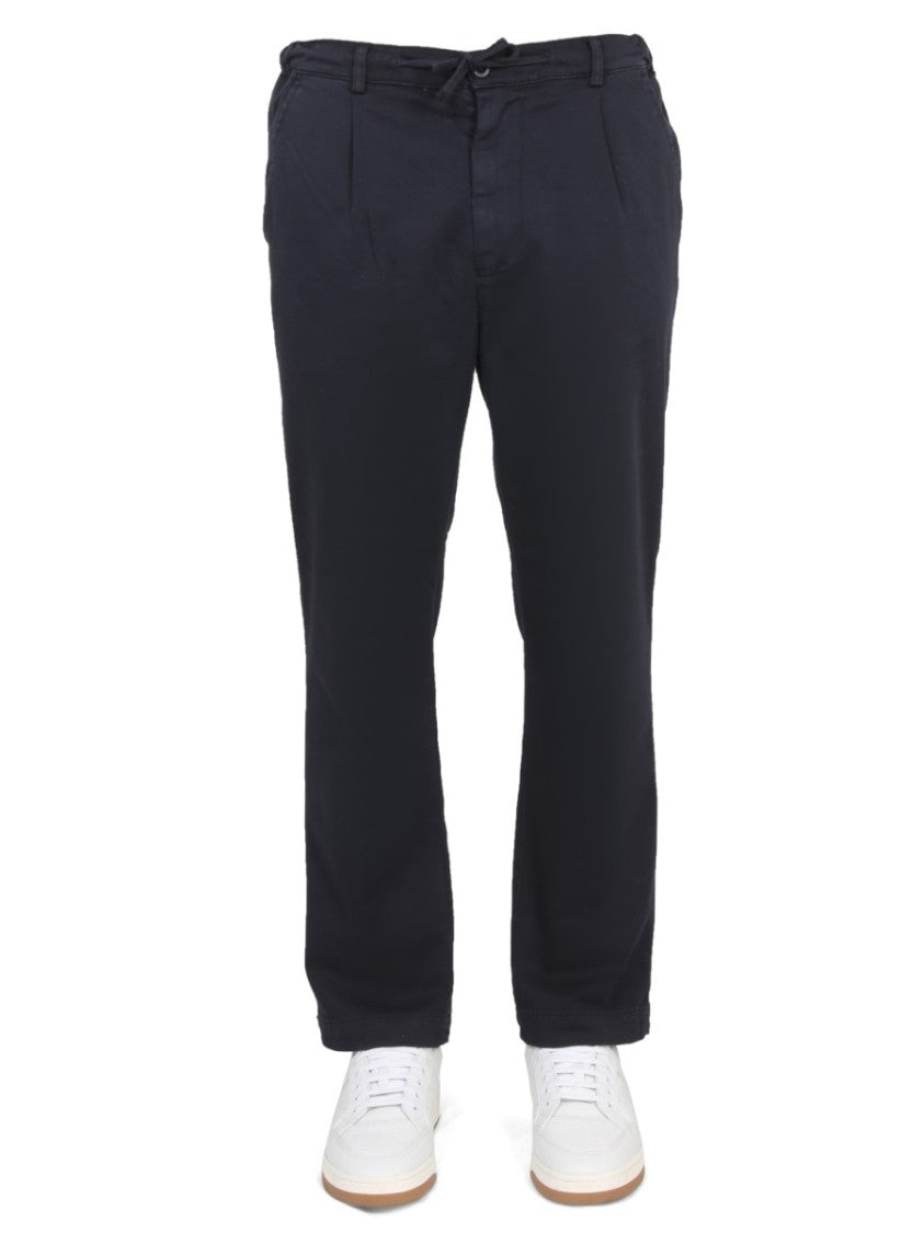 East Harbour Surplus Straight-Leg Black Pants With Button Closure