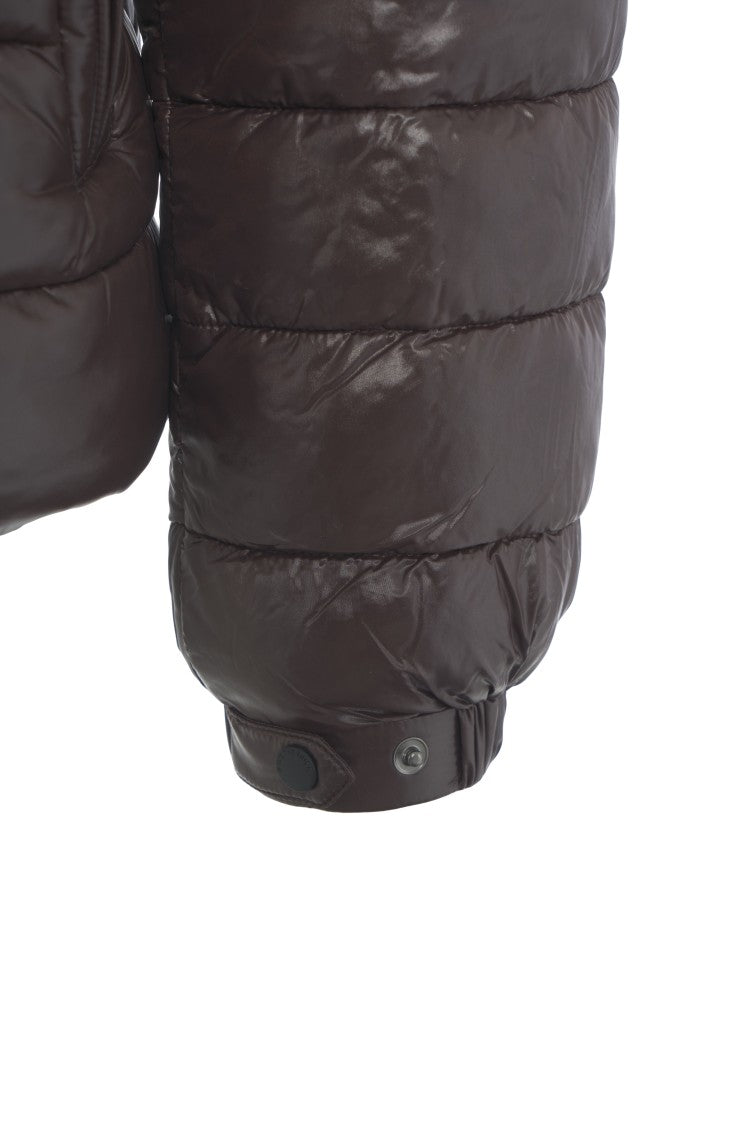 Save The Duck Quilted Brown Jacket With Plumtech Padding