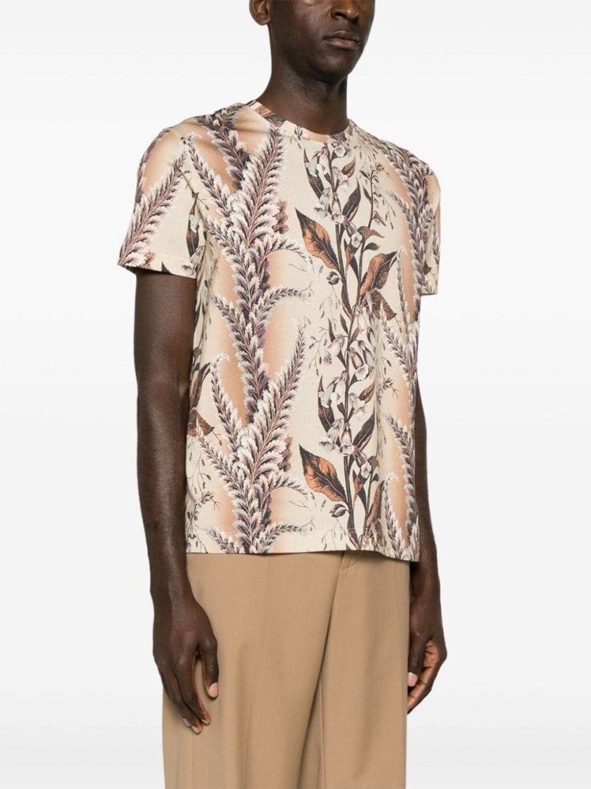 Etro Botanical Print Cotton Jersey T-Shirt