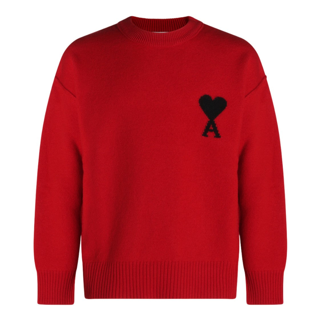 Ami Paris Relaxed Fit Heart Emblem Crewneck Sweater