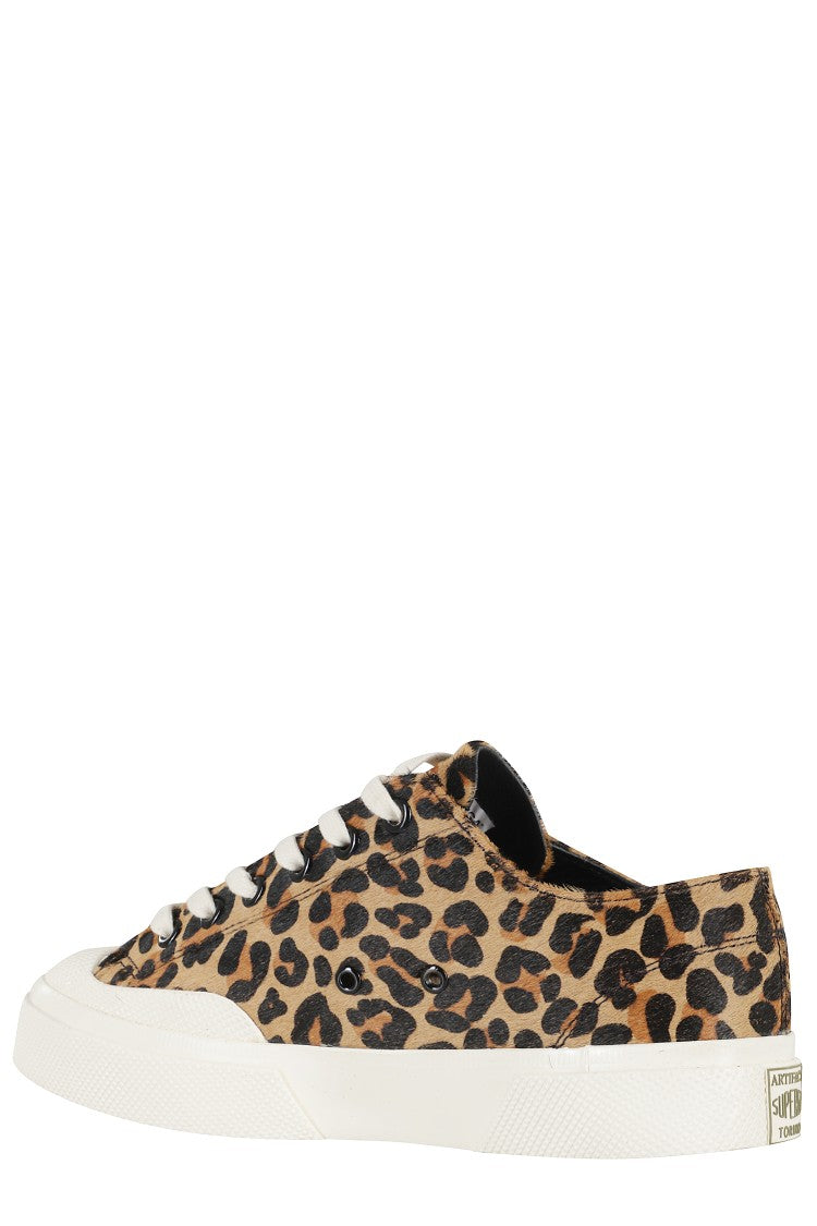 Superga Leopard Print Calf Hair Sneaker